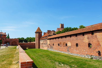 Fototapeta na wymiar Malbork castle in Pomerania region, Poland
