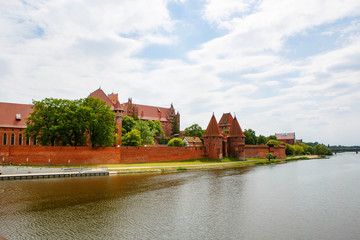 Naklejka na ściany i meble Malbork castle in Pomerania region, Poland