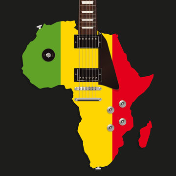 Guitare &eacute;lectrique - Afrique