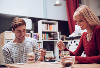 Young Couple Having Lunch