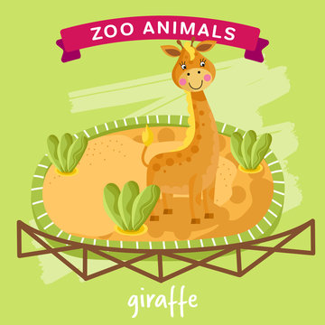 Vector Zoo Animal, Giraffe