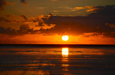 Sonnenuntergang an der Nordsee 