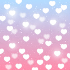 Obraz premium Shiny hearts background for Your design 