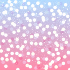 Shiny lights on blue and pink background