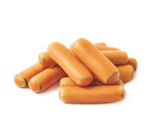 Orange glaze licorice stick candy