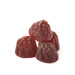 Berry shaped candy isolated