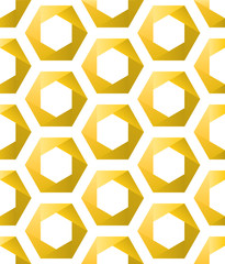Seamless Golden hexagons as honeycombs