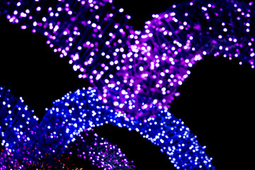 Blurred bokeh of lights background.