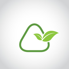 vector icon leaf with shape