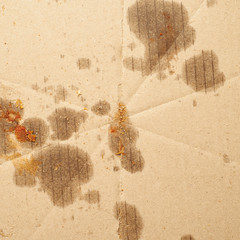 Empty cardboard after pizza