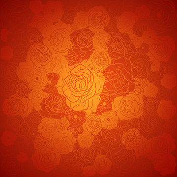 Chinese new year background. Floral design, vector illustration