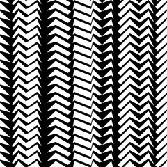 Seamless black and white decorative vector background with abstract geometric pattern
