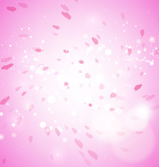 Hearts with light pink background vector design