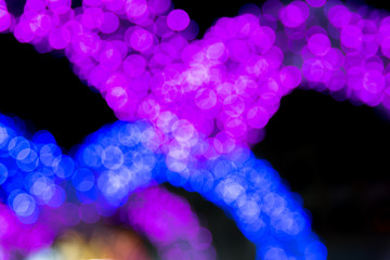 Blurred bokeh of lights background.