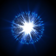 Explosion and discharge, vector