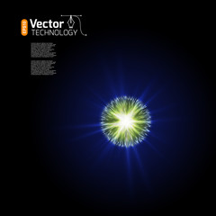 Explosion and discharge, vector