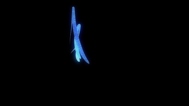 3D Hologram Strokes in Motion