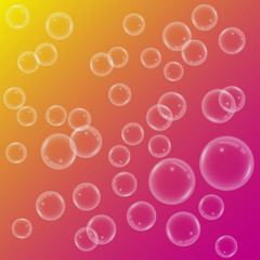 background with a gradient. flying bubbles