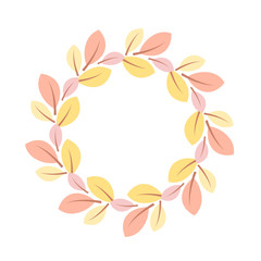 Vector floral frame