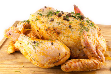 tasty and juicy  marinated chicken