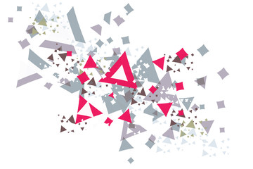 Abstract pastel color fractals celebration background, illustration