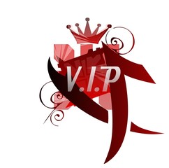 V.I.P. Abstraction in red. 