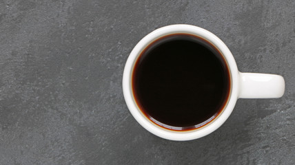 Café noir sur fond ardoise... carte et menu