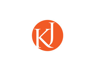 Double KJ letter logo