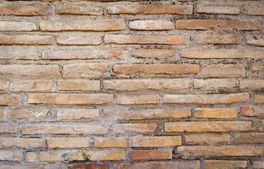brick wall of an old Roman church