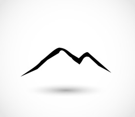 Mountain icon vector