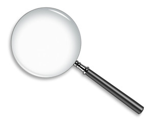 Magnifying glass isolated on white background