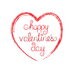 HAPPY VALENTINE’S DAY framed by heart 