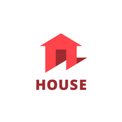 Real estate house logo icon design template elements