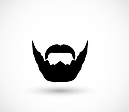 Lumberjack beard icon vector
