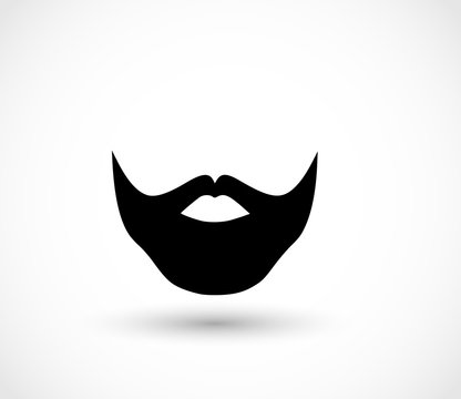 Lumberjack beard icon vector