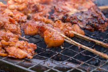 Grilled chicken with bones