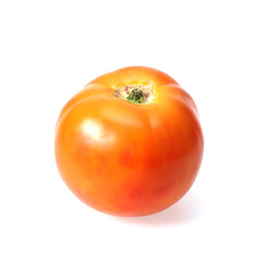 Tomato isolated on white background.
