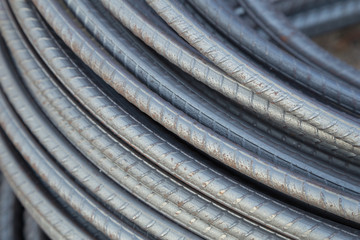 Steel rods or bars for construction