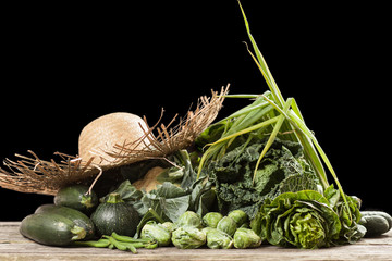 Assortment of green vegetables