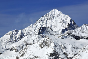 Fototapeta na wymiar Weisshorn in the Swiss Alps