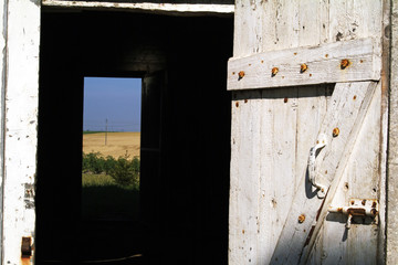Farm wooden door