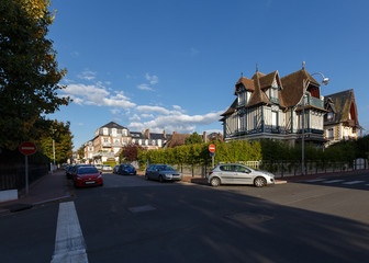 the intersection of a street