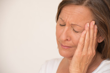 Fototapeta premium Sad crying woman portrait