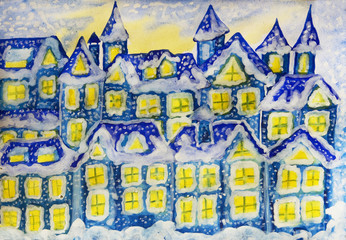 Dreamstown dark blue in winter