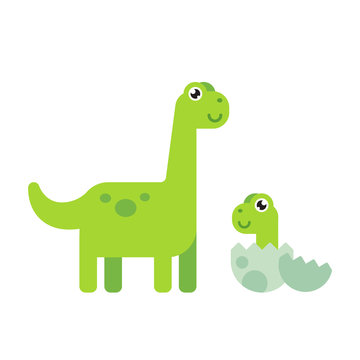 Cute Cartoon Dinosaurs