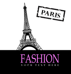 Fashion with Paris  in the background