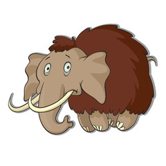 vector illustration of mammoth