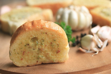 Bread garlic with butter