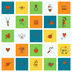 Happy Valentines Day Icons