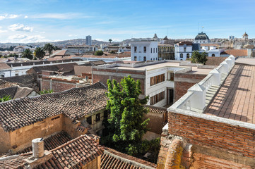 Aerial view of Sucre, Bolivia